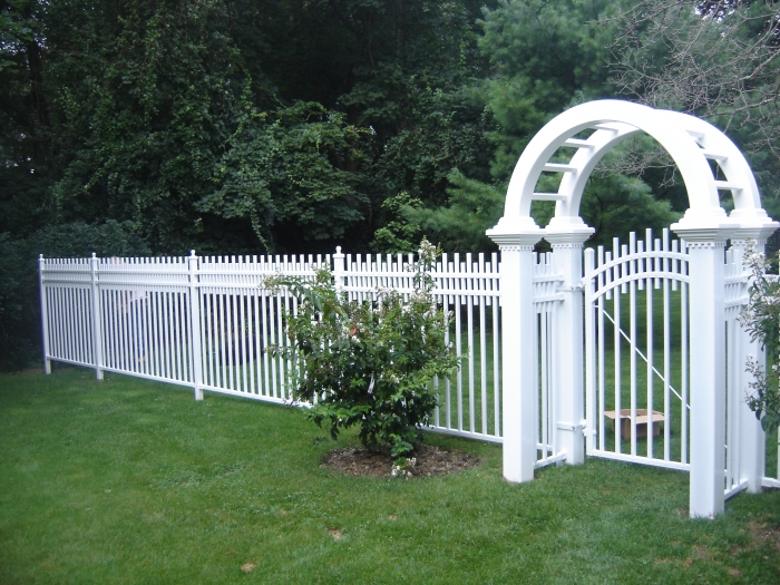 Custom Steel Ornamental Fence Designed by the Homeowner